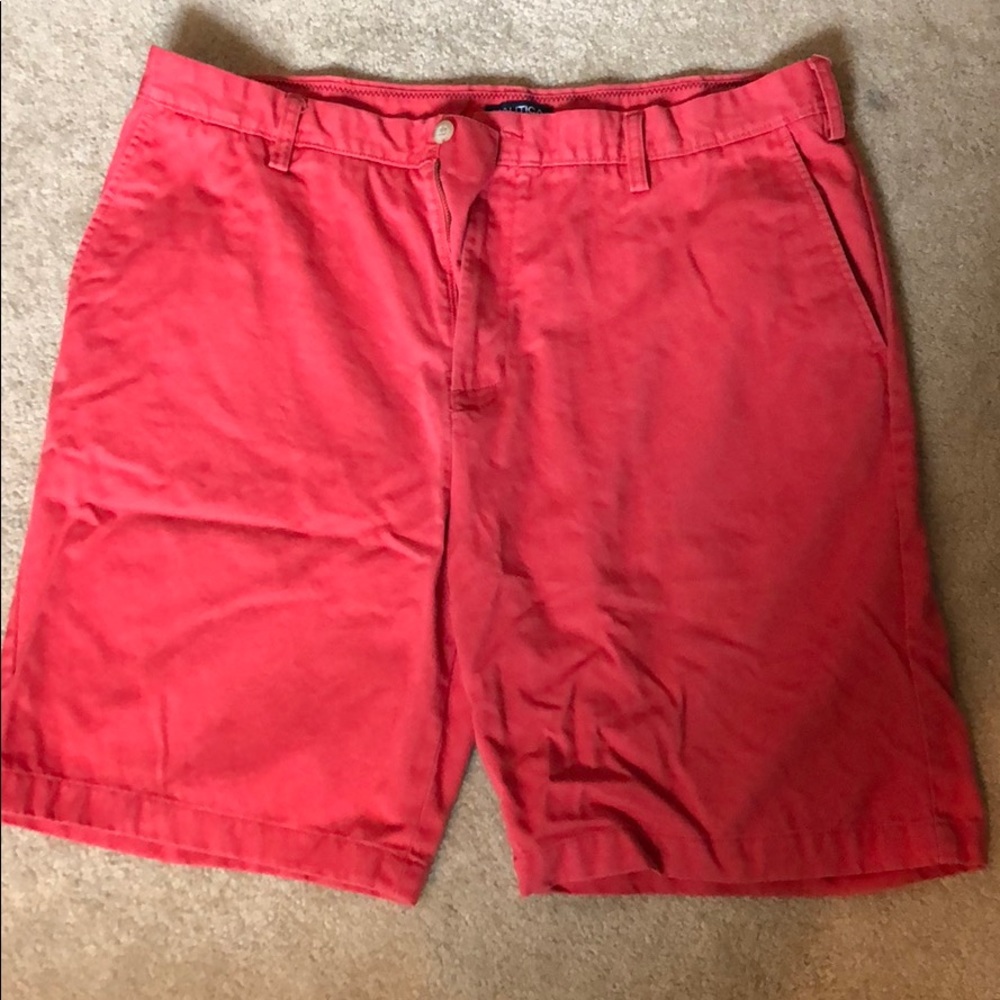 Nautica Red Khaki Shorts